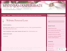 Tablet Screenshot of mypinjamanperibadi.wordpress.com