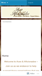 Mobile Screenshot of acesandaficionados.wordpress.com