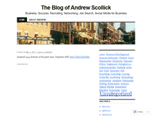 Tablet Screenshot of andrewscollick.wordpress.com