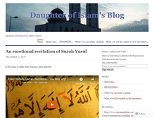 Tablet Screenshot of daughterofislam.wordpress.com