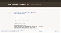 Desktop Screenshot of lowerbackpainrightsideonly18.wordpress.com