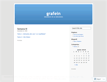 Tablet Screenshot of grafein.wordpress.com