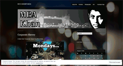 Desktop Screenshot of mbakhan.wordpress.com