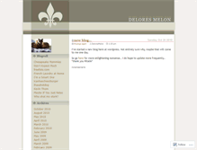 Tablet Screenshot of deloresmelon.wordpress.com