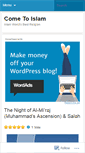 Mobile Screenshot of come2islam.wordpress.com