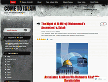 Tablet Screenshot of come2islam.wordpress.com