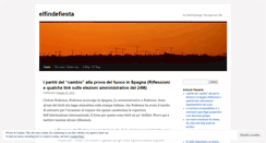 Desktop Screenshot of elfindefiesta.wordpress.com