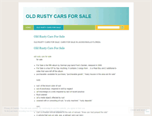 Tablet Screenshot of oldrustycarsforsaleovuk.wordpress.com