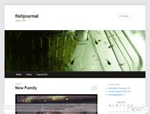Tablet Screenshot of fishjournal.wordpress.com