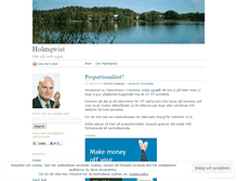 Tablet Screenshot of holmqwist.wordpress.com