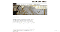 Desktop Screenshot of bumblebuddhist.wordpress.com