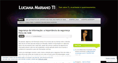 Desktop Screenshot of lucianamarianoti.wordpress.com