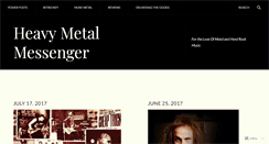 Desktop Screenshot of heavymetalmessenger.wordpress.com