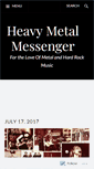 Mobile Screenshot of heavymetalmessenger.wordpress.com