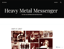 Tablet Screenshot of heavymetalmessenger.wordpress.com