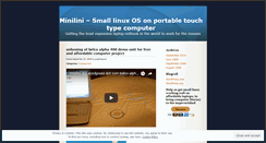 Desktop Screenshot of minilini.wordpress.com