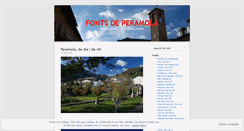 Desktop Screenshot of fontsdeperamola.wordpress.com