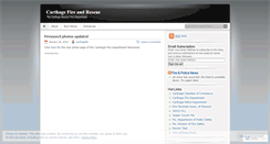 Desktop Screenshot of carthagefd.wordpress.com
