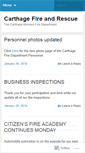 Mobile Screenshot of carthagefd.wordpress.com