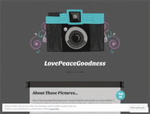 Tablet Screenshot of lovepeacegoodness.wordpress.com