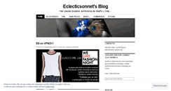Desktop Screenshot of eclecticsonnet.wordpress.com