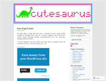 Tablet Screenshot of cutesaurus.wordpress.com