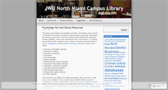 Desktop Screenshot of jwumiamilibrary.wordpress.com