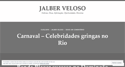 Desktop Screenshot of jalberveloso.wordpress.com