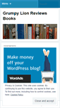 Mobile Screenshot of grumpylionreviewsbooks.wordpress.com