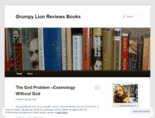 Tablet Screenshot of grumpylionreviewsbooks.wordpress.com