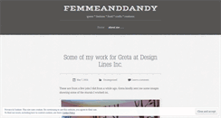 Desktop Screenshot of femmeanddandy.wordpress.com