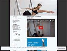 Tablet Screenshot of fitnessjunkie.wordpress.com