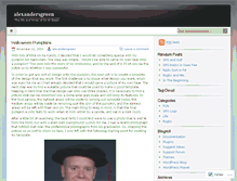Tablet Screenshot of alexandersgreen.wordpress.com