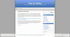 Desktop Screenshot of firealyellon.wordpress.com