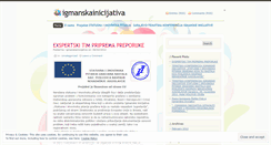 Desktop Screenshot of igmanskainicijativa.wordpress.com