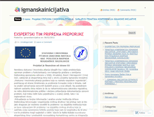 Tablet Screenshot of igmanskainicijativa.wordpress.com