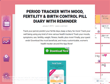 Tablet Screenshot of periodtracker.wordpress.com