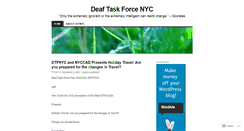 Desktop Screenshot of deaftaskforce.wordpress.com