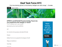 Tablet Screenshot of deaftaskforce.wordpress.com