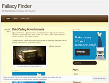 Tablet Screenshot of fallacyfinder.wordpress.com