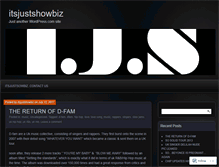 Tablet Screenshot of itsjustshowbiz.wordpress.com