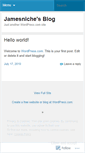 Mobile Screenshot of jamesniche.wordpress.com