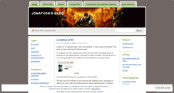 Desktop Screenshot of jonathonchittim.wordpress.com