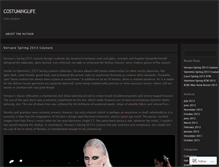 Tablet Screenshot of costuminglife.wordpress.com