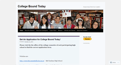 Desktop Screenshot of collegeboundtoday.wordpress.com