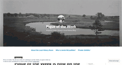 Desktop Screenshot of piqueoftheweek.wordpress.com