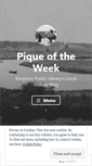 Mobile Screenshot of piqueoftheweek.wordpress.com