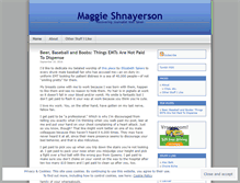 Tablet Screenshot of maggieshnayerson.wordpress.com