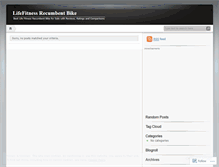 Tablet Screenshot of lifefitnessrecumbentbike.wordpress.com
