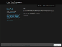 Tablet Screenshot of peteryorkphotography.wordpress.com